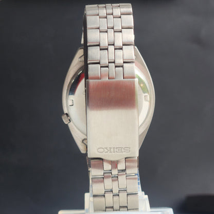 Vintage 1985 Original Seiko 5 Automatic 7009-8331 Black Face 17 Jewels Day-Date Japanese Men's Wrist Watch EG136