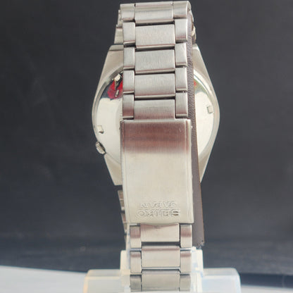 Vintage 1982 Original Seiko 5 Automatic 6309-9060 Silver Face 17 Jewels Day-Date Japanese Men's Wrist Watch EG138