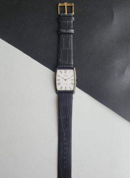 Original TITAN EDGE 1044YCE31 Barrel White Face 34MM Case Men's Watch G84