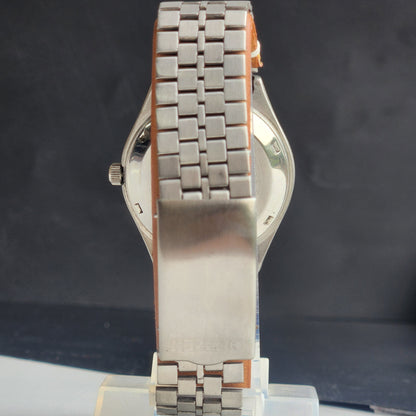 Vintage 1991 Original Citizen Automatic 8200 Silver Face 21 Jewels Day-Date Japanese Men's Wrist Watch ET03