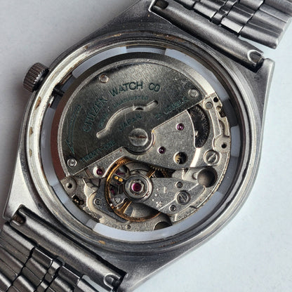 Vintage 1991 Original Citizen Automatic 8200 Silver Face 21 Jewels Day-Date Japanese Men's Wrist Watch ET03