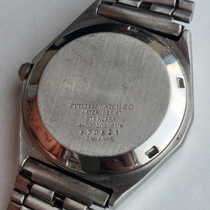 Vintage 1986 Original Citizen Automatic 8200 Grey Face 21 Jewels Day-Date Japanese Men's Wrist Watch ET04
