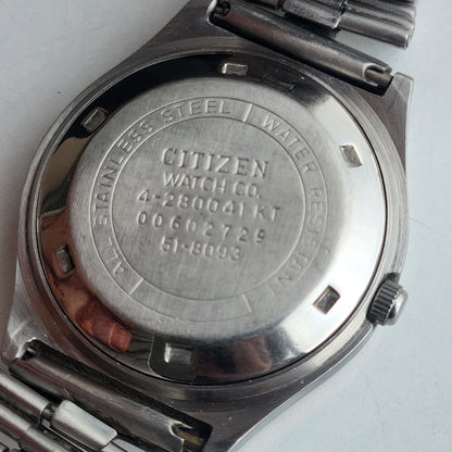 Vintage 1980 Original Citizen Automatic 8200 Golden Face 21 Jewels Day-Date Japanese Men's Wrist Watch ET06