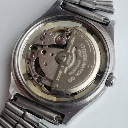 Vintage 1980 Original Citizen Automatic 8200 Golden Face 21 Jewels Day-Date Japanese Men's Wrist Watch ET06