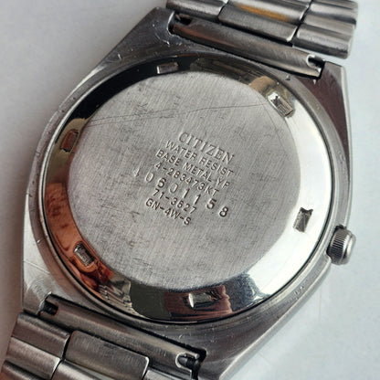 Vintage 1984 Original Citizen Automatic 8200 Blue Face 21 Jewels Day-Date Japanese Men's Wrist Watch ET09