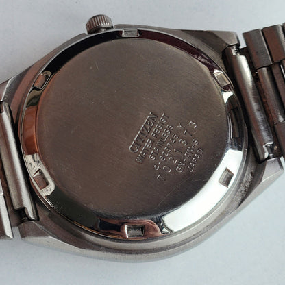 Vintage 1987 Original Citizen Automatic 8200 Grey Face 21 Jewels Day-Date Japanese Men's Wrist Watch ET16