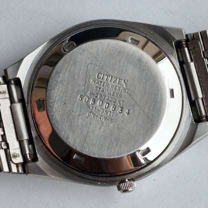 Vintage 1995 Original Citizen Automatic 8200 Golden Face 21 Jewels Day-Date Japanese Men's Wrist Watch ET18