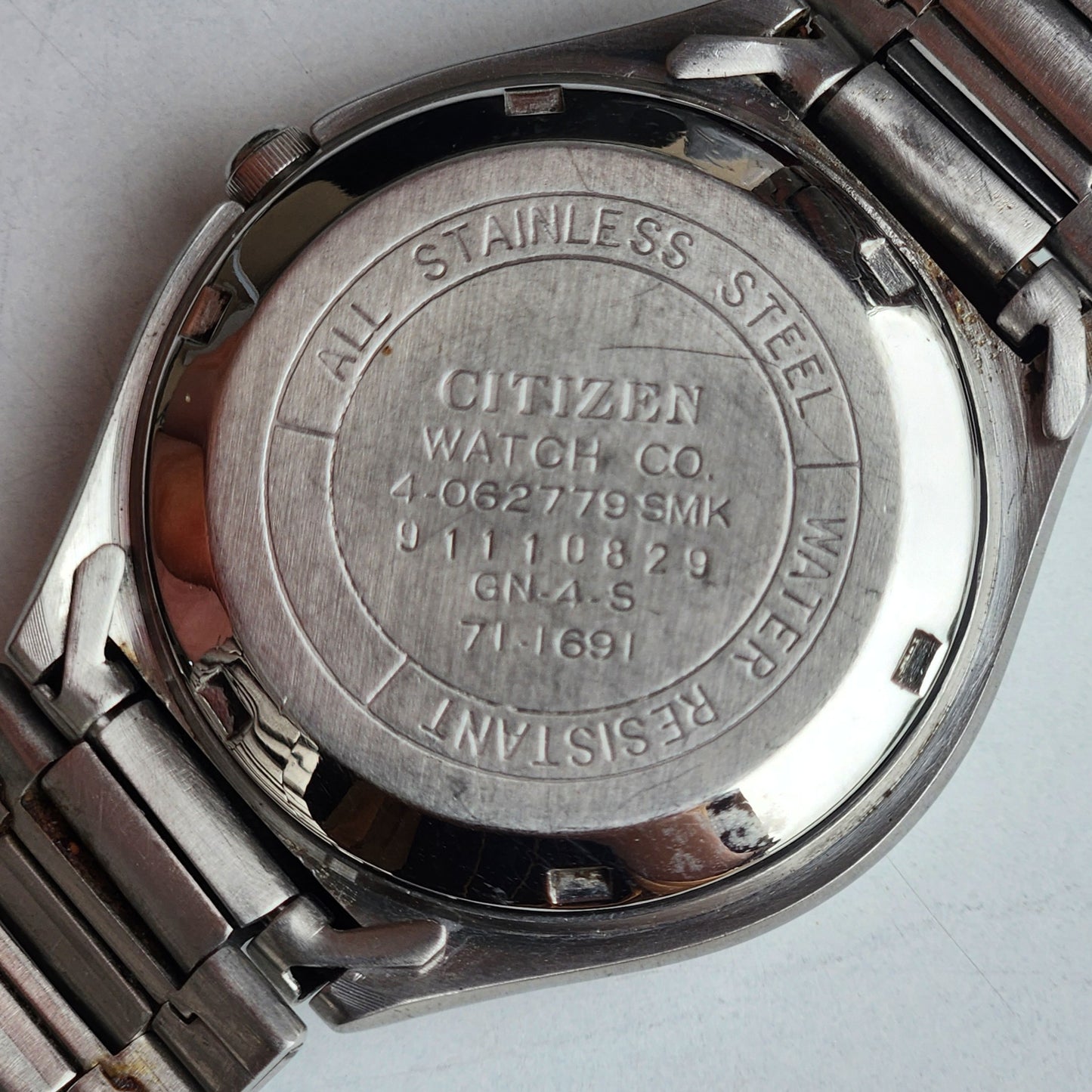 Vintage 1989 Original Citizen Automatic 8200 Black Face 21 Jewels Day-Date Japanese Men's Wrist Watch ET19