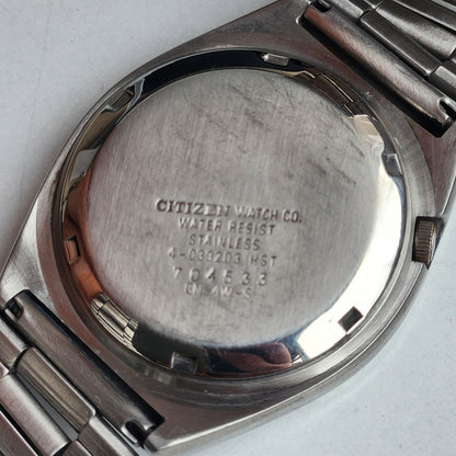 Vintage 1987 Original Citizen Automatic 8200 White Face 21 Jewels Day-Date Japanese Men's Wrist Watch ET26