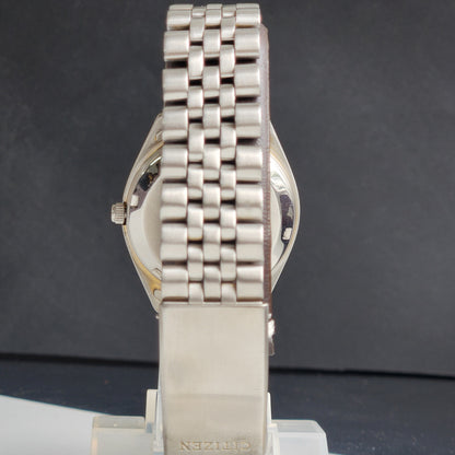 Vintage 1990 Original Citizen Automatic 8200 White Face 21 Jewels Day-Date Japanese Men's Wrist Watch ET28