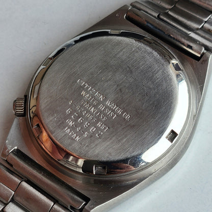 Vintage 1988 Original Citizen Automatic 8200 Black/Grey Face 21 Jewels Day-Date Japanese Men's Wrist Watch ET35