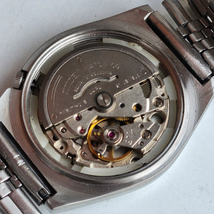 Vintage 1983 Original Citizen Automatic 8200 Grey Face 21 Jewels Day-Date Japanese Men's Wrist Watch ET37