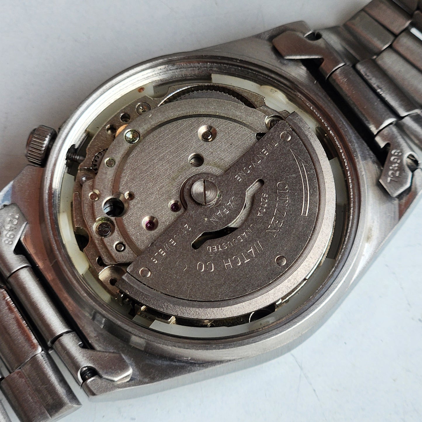 Vintage 1993 Original Citizen Automatic 8200 Black Face 21 Jewels Day-Date Japanese Men's Wrist Watch ET38