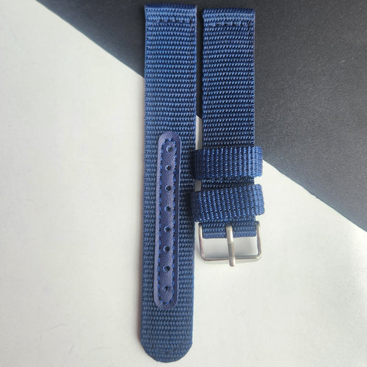 18MM Blue Cornwell Nato Strap for Automatic Mechanical Watches H35