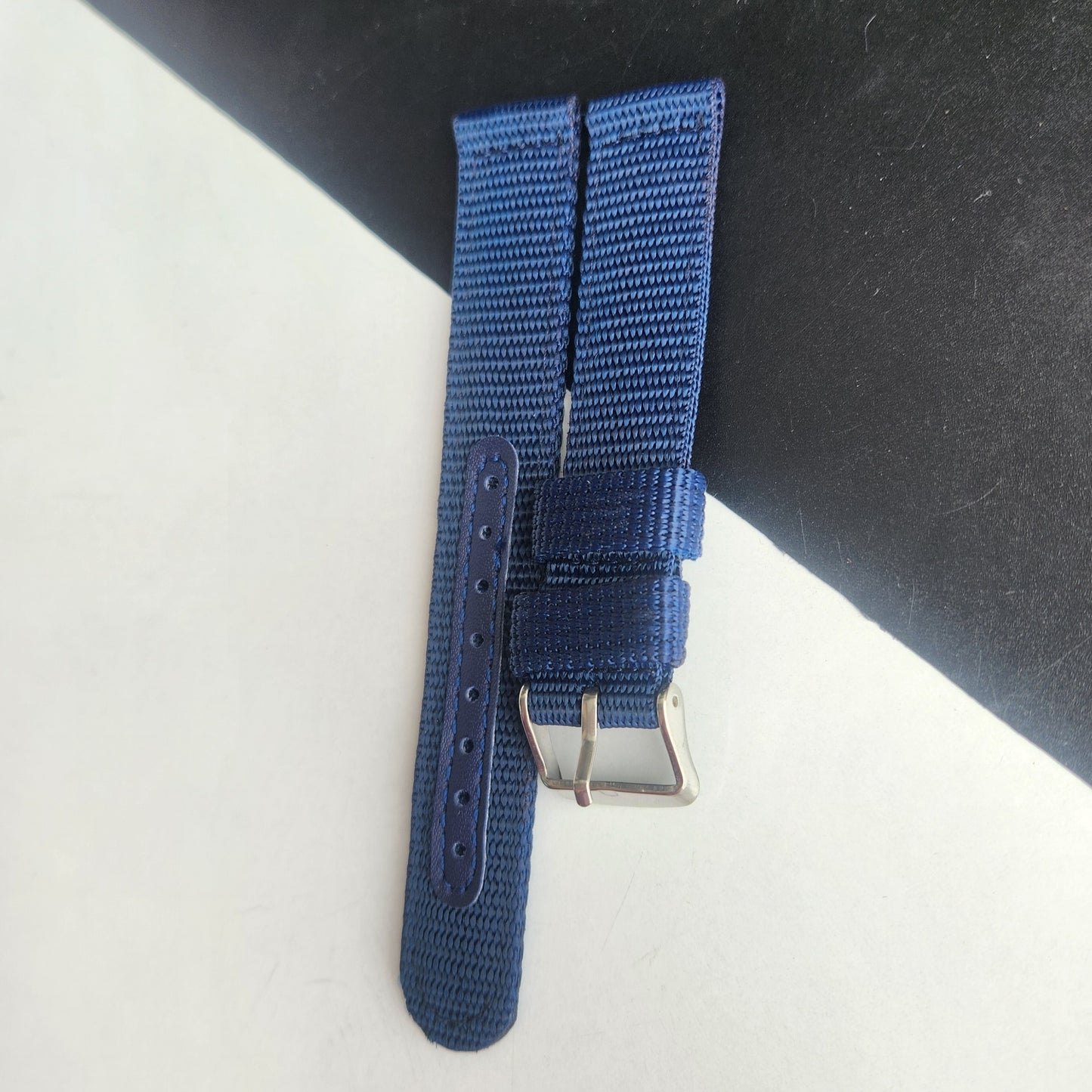 18MM Blue Cornwell Nato Strap for Automatic Mechanical Watches H35