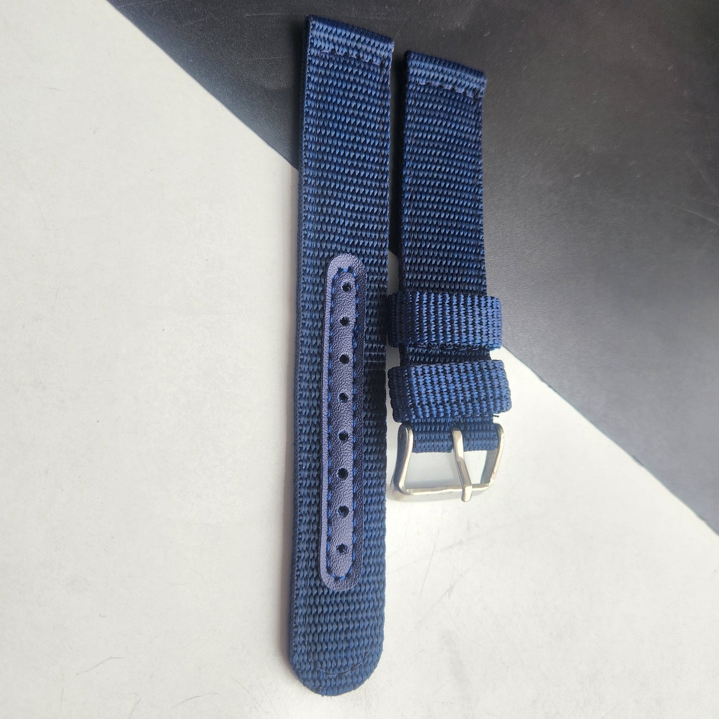 18MM Blue Cornwell Nato Strap for Automatic Mechanical Watches H35