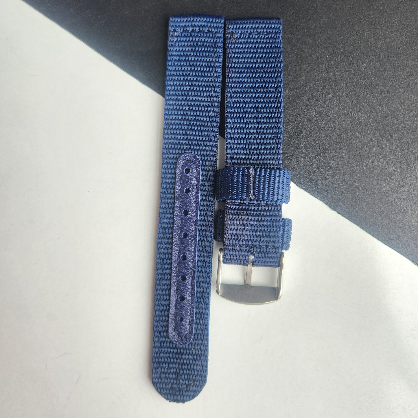 18MM Blue Cornwell Nato Strap for Automatic Mechanical Watches H35