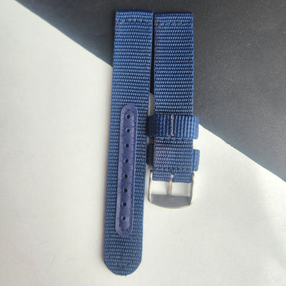 18MM Blue Cornwell Nato Strap for Automatic Mechanical Watches H35