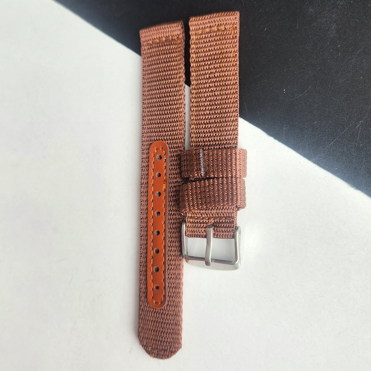 18MM Brown Cornwall Nato Strap for Automatic Mechanical Watches H36