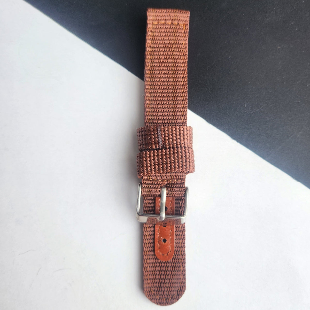 18MM Brown Cornwall Nato Strap for Automatic Mechanical Watches H36