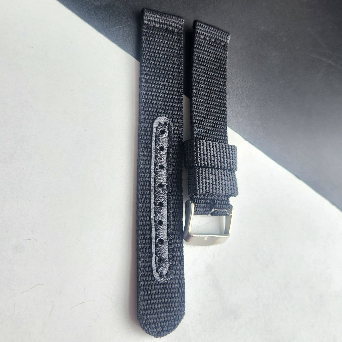 18MM Black Cornwall Nato Strap for Automatic Mechanical Watches H37
