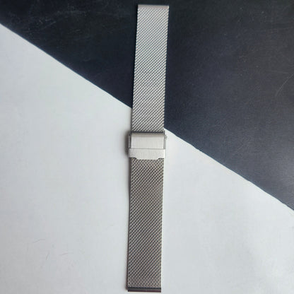 18MM Silver Mesh Band for Automatic Mechanical Watches H38