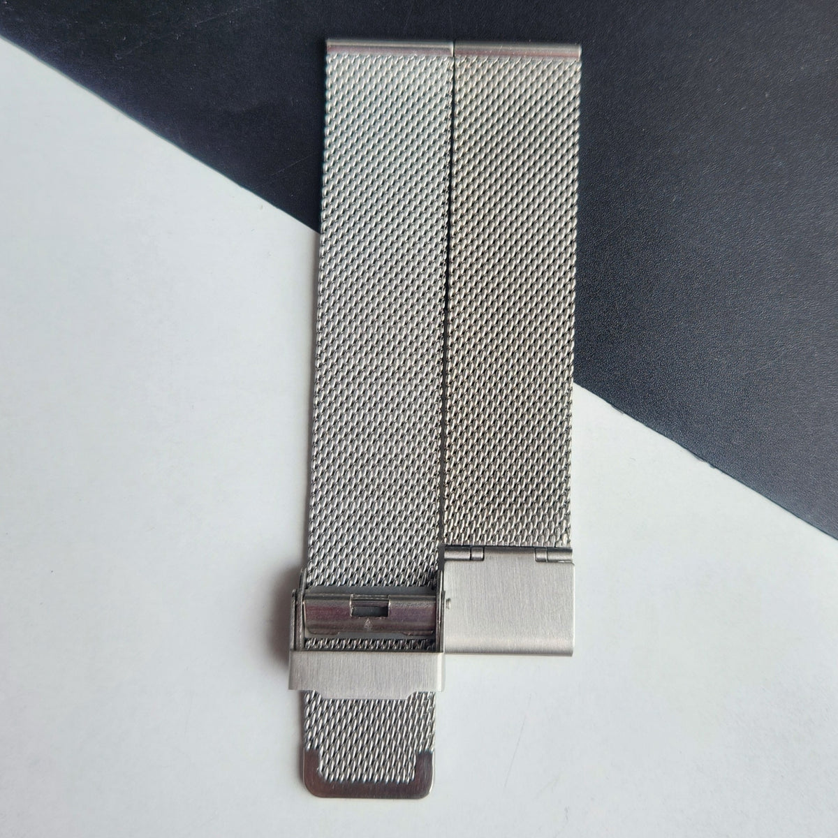 18MM Silver Mesh Band for Automatic Mechanical Watches H38