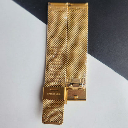 18MM Golden Mesh Band for Automatic Mechanical Watches H39