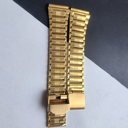 18MM Stainless Steel Golden Bracelet for Automatic Mechanical Watches H42