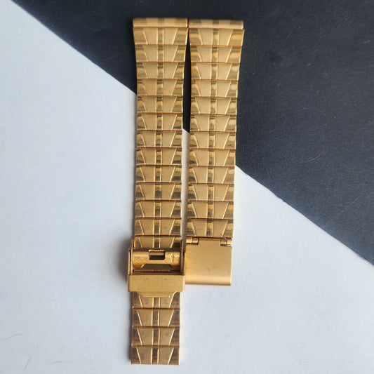 18MM Stainless Steel Golden Bracelet For Automatic Mechanical Watches H46