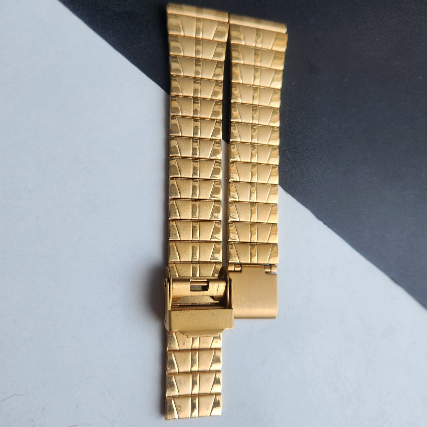 18MM Stainless Steel Golden Bracelet For Automatic Mechanical Watches H46