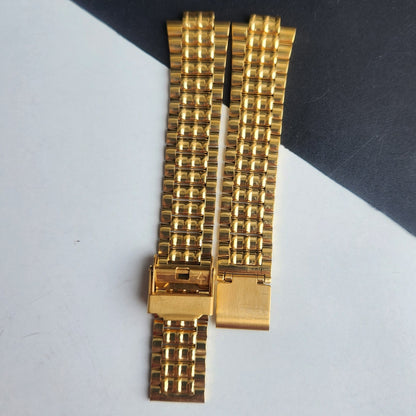 18MM Stainless Steel Golden C Clamp Bracelet For Automatic Mechanical Watches H48