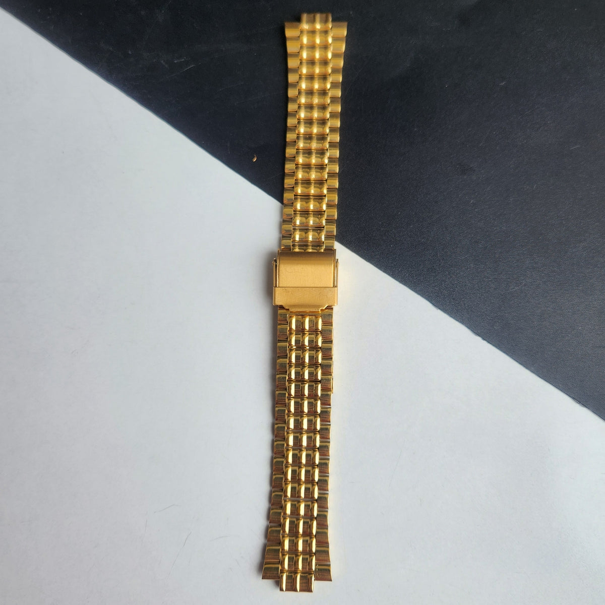18MM Stainless Steel Golden C Clamp Bracelet For Automatic Mechanical Watches H48