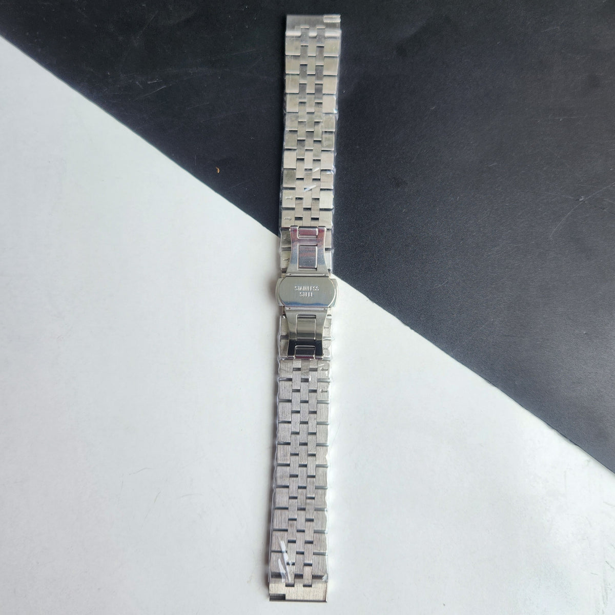 22MM Silver Jubilee Bracelet With Butterfly Lock For Automatic Mechanical Watches H51