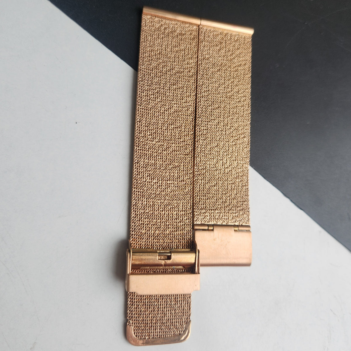 20MM Rose Gold Mesh Band for TITAN EDGE Quartz Watches H58
