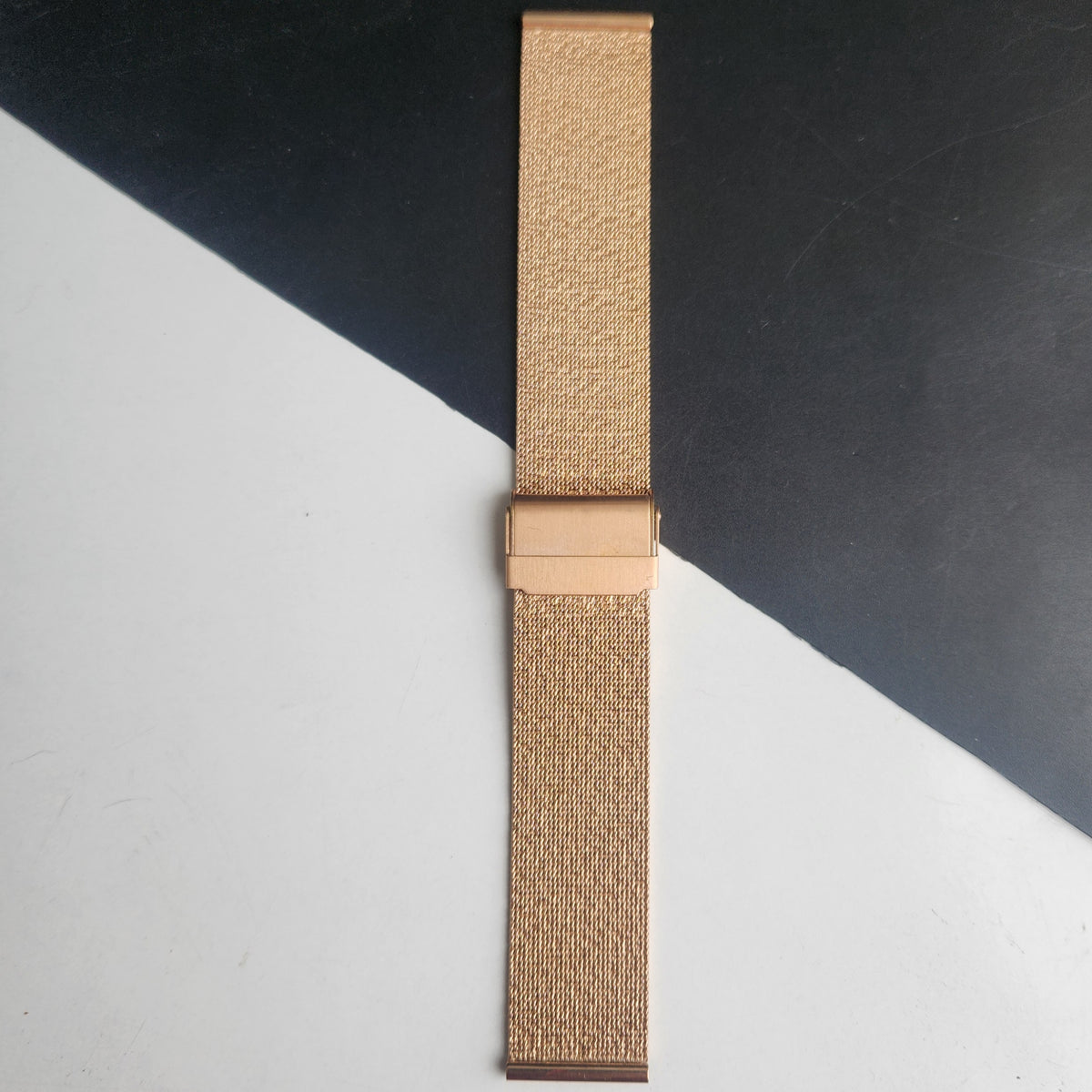 20MM Rose Gold Mesh Band for TITAN EDGE Quartz Watches H58