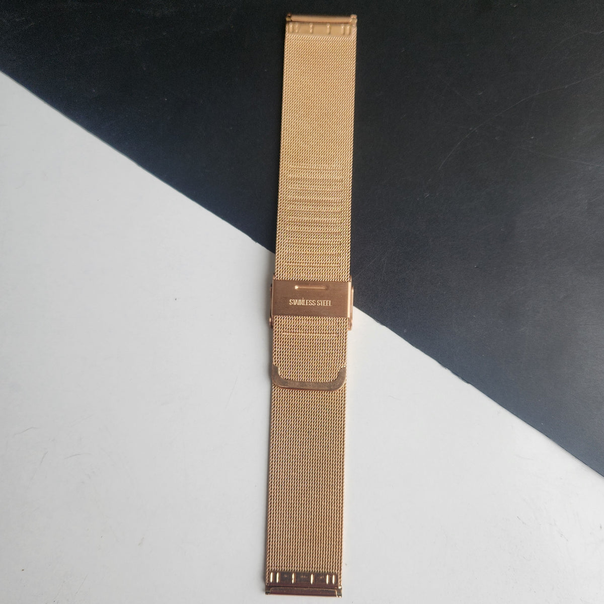 20MM Rose Gold Mesh Band for TITAN EDGE Quartz Watches H58