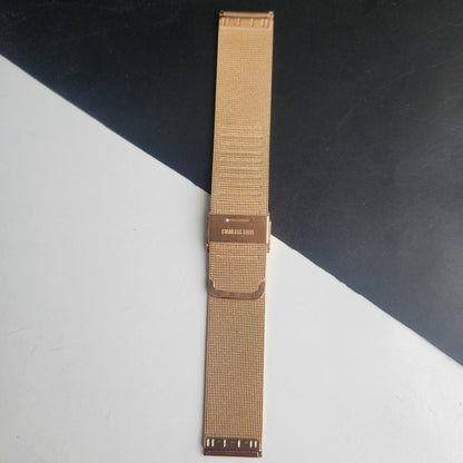 20MM Rose Gold Mesh Band for TITAN EDGE Quartz Watches H58