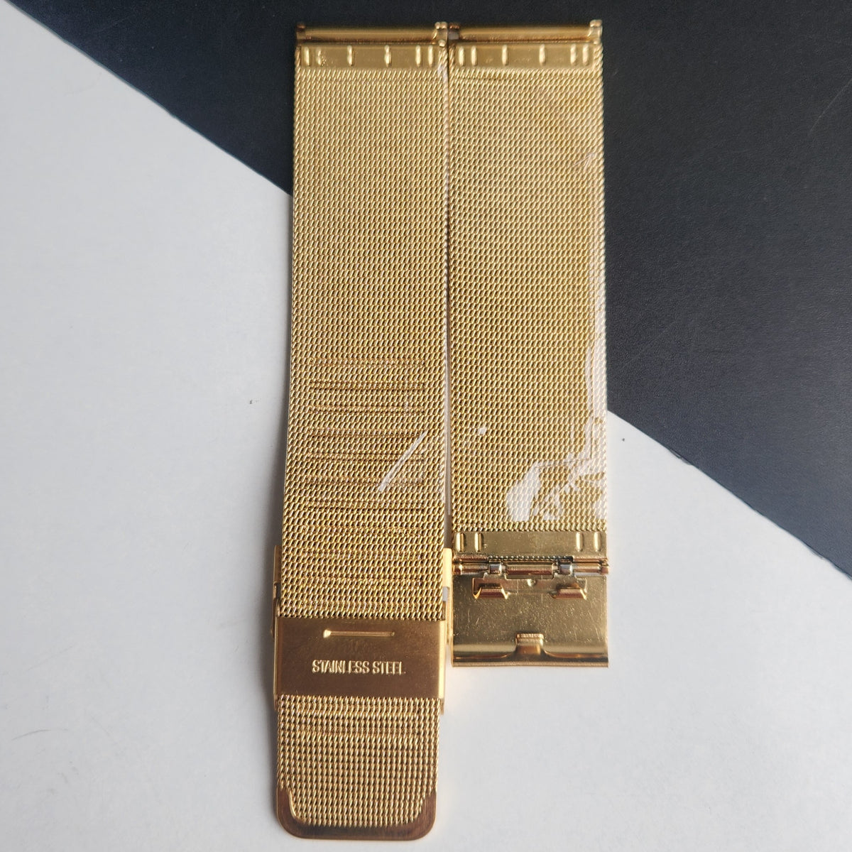 22MM Golden Mesh Band for TITAN EDGE Quartz Watches H60