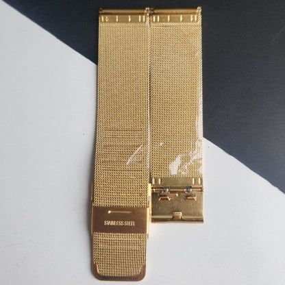 22MM Golden Mesh Band for TITAN EDGE Quartz Watches H60