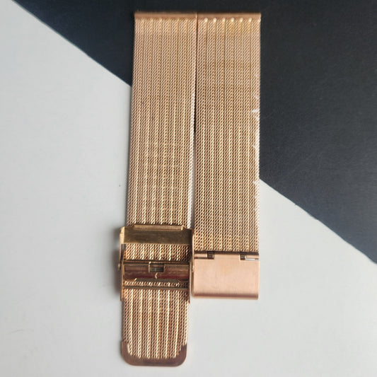 20MM Rose Gold Mesh Band for TITAN EDGE Quartz Watches H59