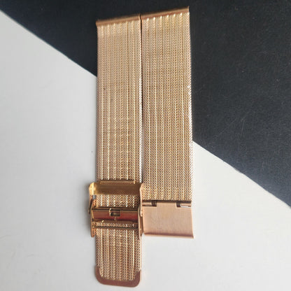 20MM Rose Gold Mesh Band for TITAN EDGE Quartz Watches H59