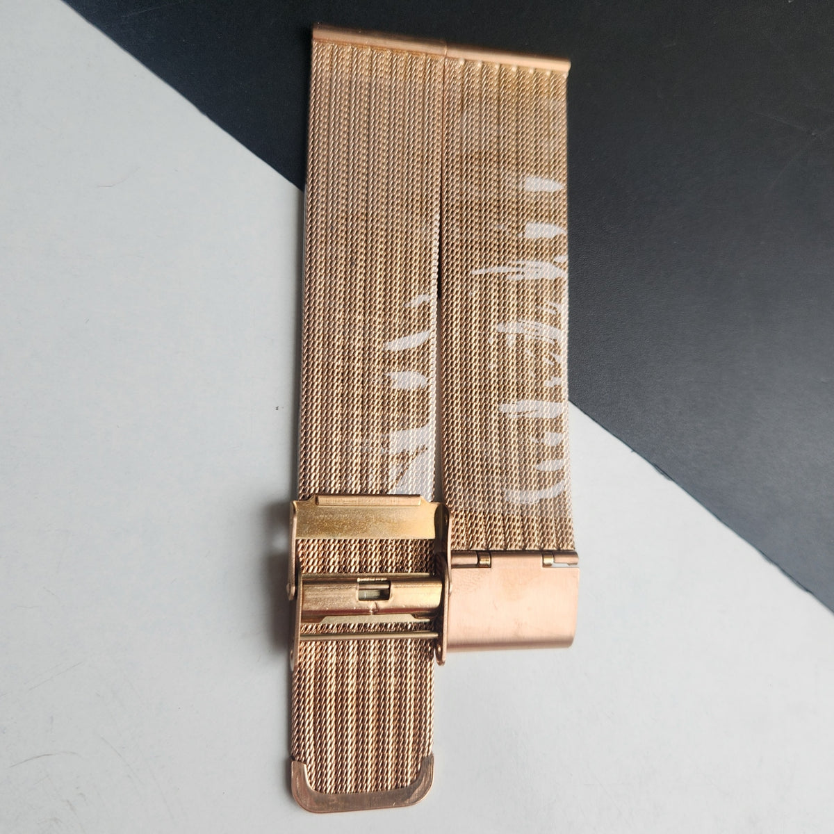 20MM Rose Gold Mesh Band for TITAN EDGE Quartz Watches H59