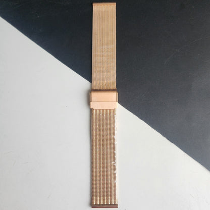 20MM Rose Gold Mesh Band for TITAN EDGE Quartz Watches H59