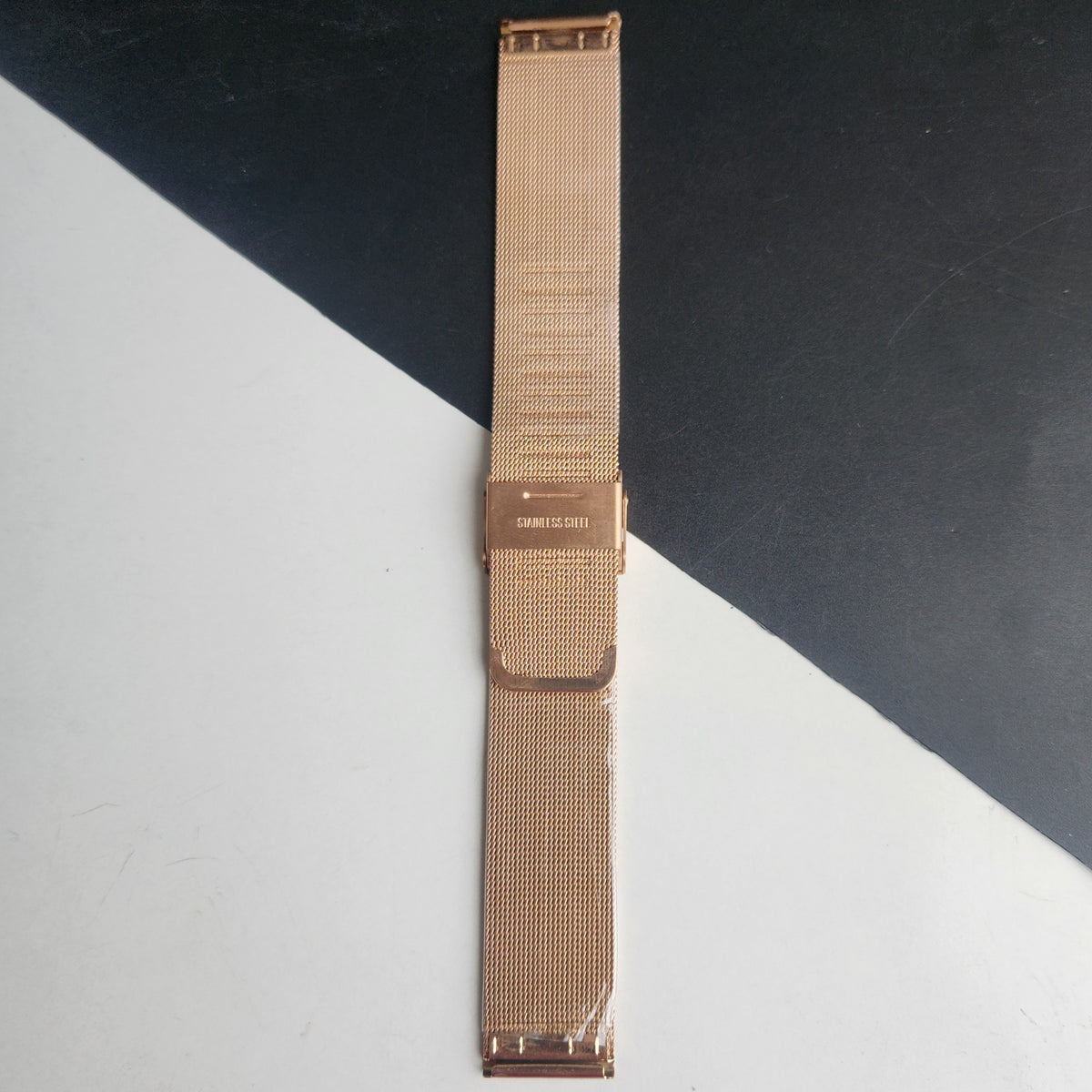 20MM Rose Gold Mesh Band for TITAN EDGE Quartz Watches H59
