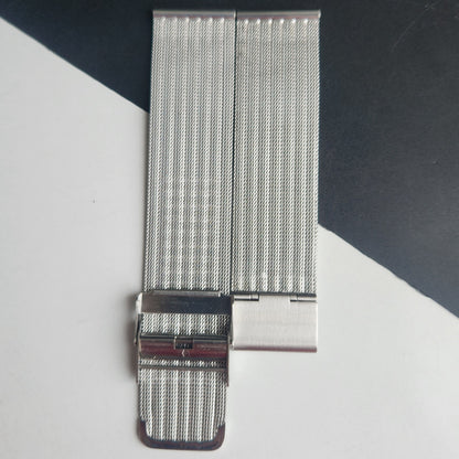 22MM Silver Mesh Band for TITAN EDGE Quartz Watches H61