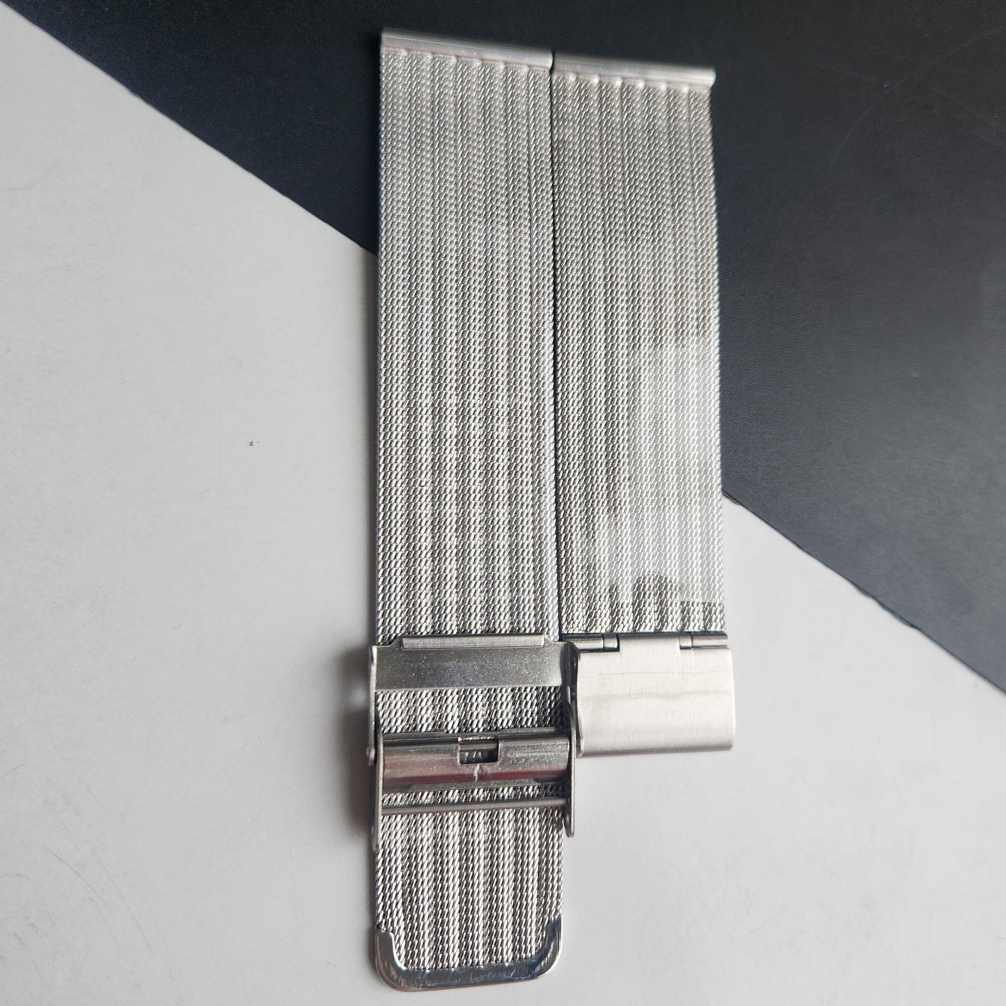 22MM Silver Mesh Band for TITAN EDGE Quartz Watches H61