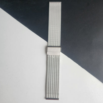 22MM Silver Mesh Band for TITAN EDGE Quartz Watches H61