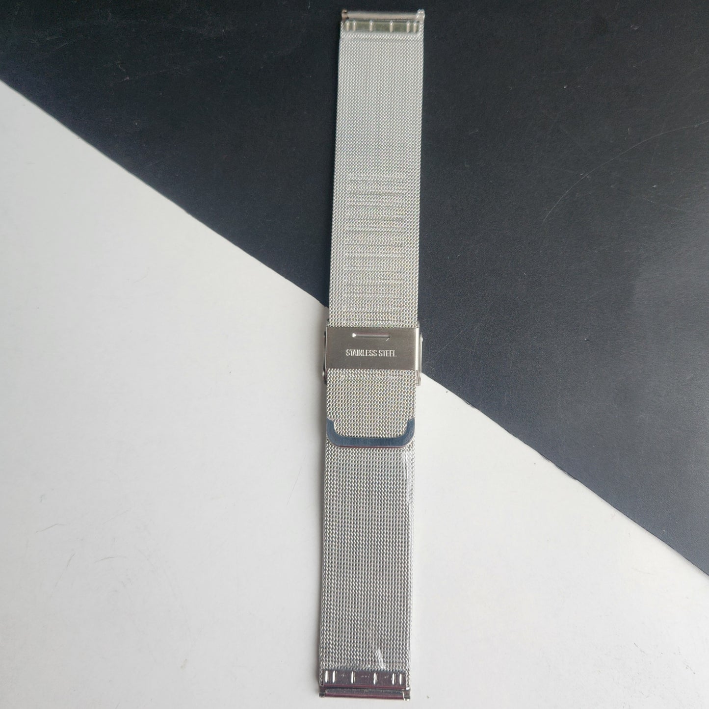 22MM Silver Mesh Band for TITAN EDGE Quartz Watches H61