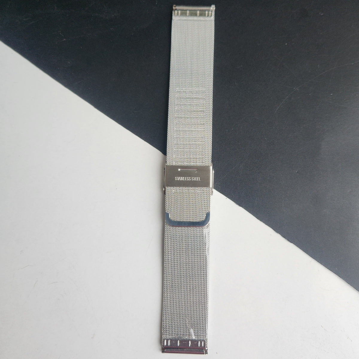 22MM Silver Mesh Band for TITAN EDGE Quartz Watches H61